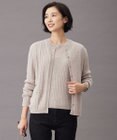 J.PRESS LADIES 【洗える】KNIT BASIC クルーネック カーディガン
