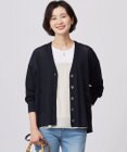 J.PRESS LADIES S 【洗える】Vis/Peスパーク ニット カーディガン