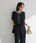Green Parks クルーネック多釦ジレ