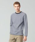J.PRESS MEN ソフトＷフェイス ボーダーロングTシャツ