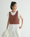 CRAFT STANDARD BOUTIQUE ワッフル編み短丈ニットベスト