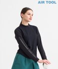 23区GOLF 【WOMEN】AIR TOOLライト シアースリーブモックネック