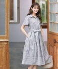 Tiaclasse L 【洗える】フレアスリーブシャツワンピース