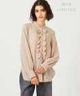 BEIGE， 【WEB限定】STOW / フリルブラウス