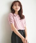 Feroux 【UVケア・美人百花7月号掲載】ギャザースリーブ Tシャツ