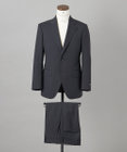 GOTAIRIKU オールシーズン対応【御幸毛織】WOOL×SOLOTEX ストレッチスーツ（グレー無地）