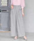 Feroux リボンディテール セミワイドパンツ