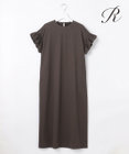 23区 【R(アール)】プレミアムコットンジャージー フリルスリーブ ワンピース