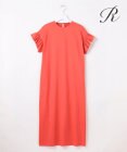 23区 【R(アール)】プレミアムコットンジャージー フリルスリーブ ワンピース