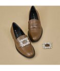 MODE ET JACOMO <carino>ビジューバックルローファー