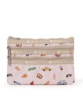 LeSportsac 3ZIP COSMETIC/NYCアイコンズピンク