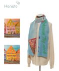 MOONBAT Hanato(ハナト) シルクウールストール ローデンブルクの街／幅60cm