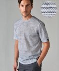 GOTAIRIKU NEW【麻混の清涼感】ノルマンディーリネン ボーダーTシャツ