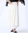 23区 【GOLD LABEL】タスランタイプライター アシンメトリー ラップスカート