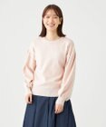 SHARE PARK LADIES ソフトタッチパフスリーブニット