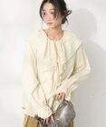 CRAFT STANDARD BOUTIQUE ビッグ襟フリルブラウス
