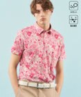 23区GOLF 【MEN】【UVケア/吸水速乾】スプリングフラワー柄 半袖ポロシャツ