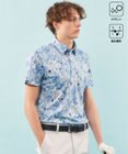 23区GOLF 【MEN】【UVケア/吸水速乾】スプリングフラワー柄 半袖ポロシャツ