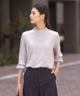 J.PRESS LADIES ウォッシャブルウール フリルネック カットソー