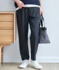 ANY L 【ウエストゴム】イージーケアライトストレッチテーパードパンツ