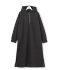 J.PRESS YORK STREET 【WOMEN】ウールライクジャージー フーデットロング ワンピース