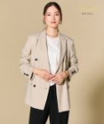 BEIGE， CAROLE / リネンライク ダブルジャケット