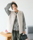 CRAFT STANDARD BOUTIQUE エコファー×ムートンチュニックベスト