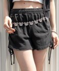 WEGO 【セットアップ対応】サイドドロストスウェットショートパンツ
