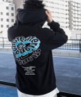 WEGO 【ユニセックス着用ITEM/裏起毛/SMLサイズ展開】リラックスフィットバックロゴジップパーカー