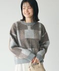 CRAFT STANDARD BOUTIQUE 洗える/チェック柄ニットプルオーバー