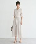 YECCA VECCA 【接触冷感】ベルト付きシャツワンピース