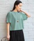 自由区 S 【多機能・快適素材・着まわし力】ハイカウントクロップド丈 Tシャツ