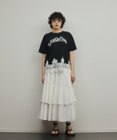 GRACE CONTINENTAL レースヘムロゴTシャツ