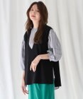 ANY L 【洗濯機可】サイドリボン ニットベスト