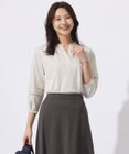 J.PRESS LADIES S 【洗える】プレーティングジャージー スキッパー カットソー