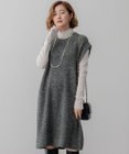 23区 【SLOW/一部店舗限定】ニットトータル スリーブレス ワンピース