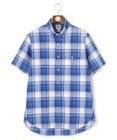 J.PRESS MEN 【WEB・一部店舗限定】コットンリネンチェック シャツ/B.D
