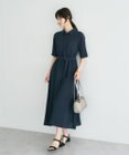 YECCA VECCA 【接触冷感】ベルト付きシャツワンピース