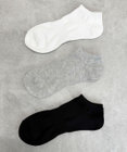 WEGO 3Pムジショートソックス
