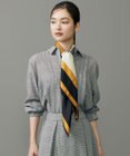 自由区 【カタログ掲載】カラーブロックシルク スカーフ