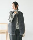 CRAFT STANDARD BOUTIQUE エコファー×ムートンチュニックベスト