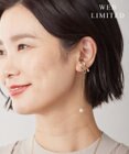 J.PRESS LADIES 【WEB限定】3way チャーム付き パール イヤカフ リング