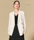 BEIGE， CAROLE / リネンライク ダブルジャケット