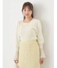 earth music&ecology 袖ポイントニットプルオーバー