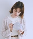 Maison de FLEUR サテンリボンラウンドポーチ