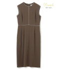 BEIGE， CINDY / クルーネックドレス