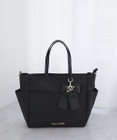 Maison de FLEUR 撥水加工リボンチャームマルチポケットトートS