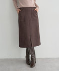 YECCA VECCA ハイウエストフェイクスエードスカート