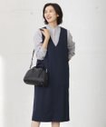 J.PRESS LADIES L 【洗える】LANATEC シャークスキン&ヘリンボーン ジャンパースカート