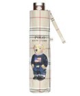 MOONBAT 【軽量】POLO RALPH LAUREN 晴雨兼用日傘 折りたたみ傘 チェック／遮光 遮熱 UV 簡単開閉